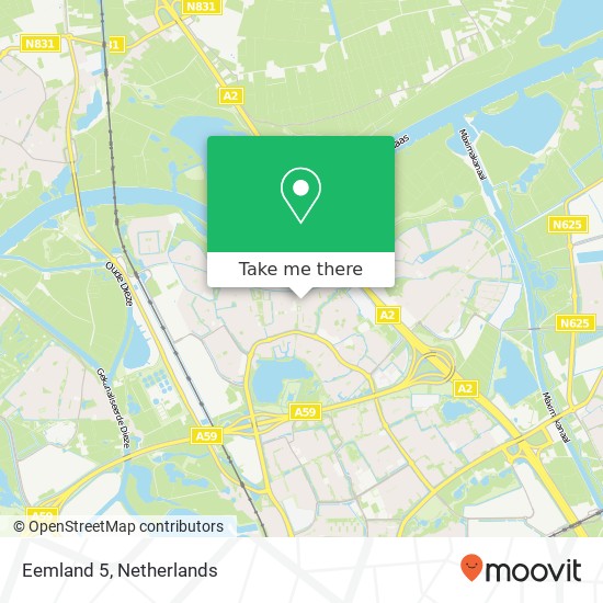 Eemland 5, 5235 LS 's-Hertogenbosch map