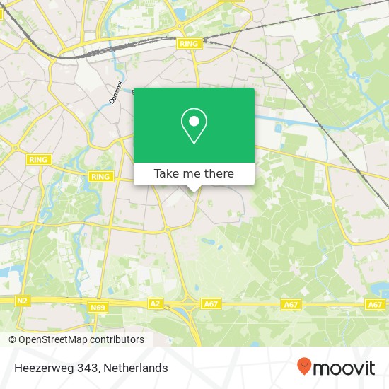 Heezerweg 343, 5643 KG Eindhoven Karte