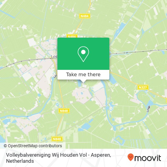 Volleybalvereniging Wij Houden Vol - Asperen, Leerdamseweg 39 map