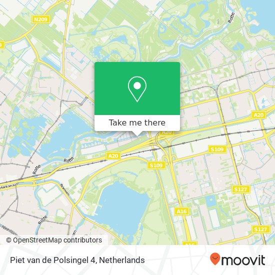 Piet van de Polsingel 4, 3056 AK Rotterdam map