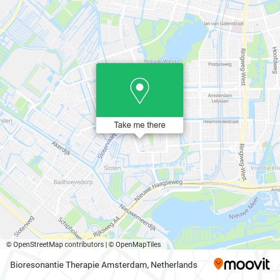 Bioresonantie Therapie Amsterdam map