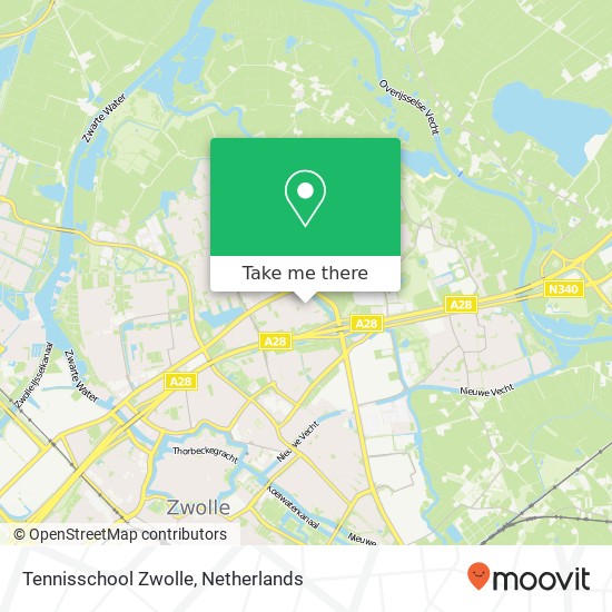 Tennisschool Zwolle, Westeinder 2 map