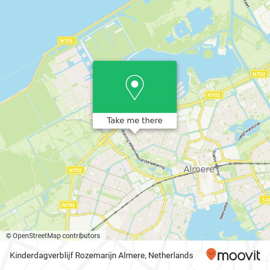 Kinderdagverblijf Rozemarijn Almere, Gipskruidweg 217 map