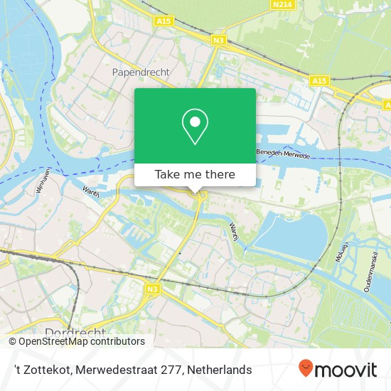 't Zottekot, Merwedestraat 277 Karte