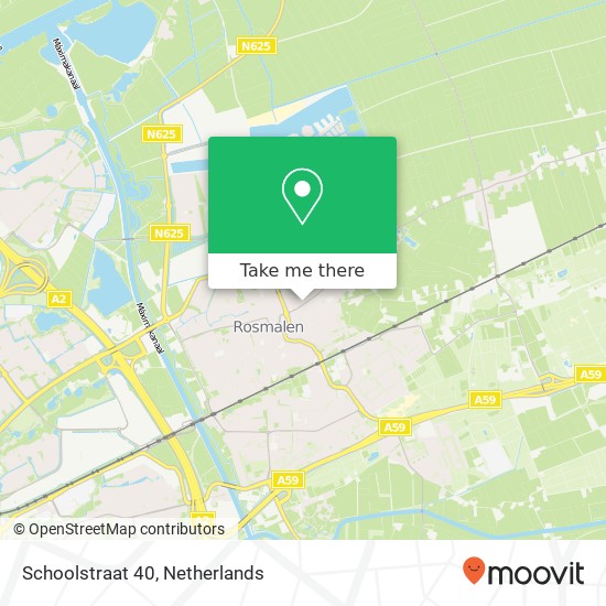 Schoolstraat 40, 5243 VC Rosmalen Karte