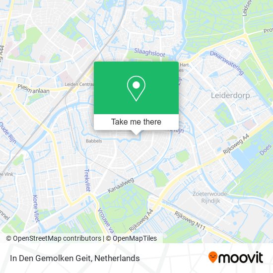 In Den Gemolken Geit map