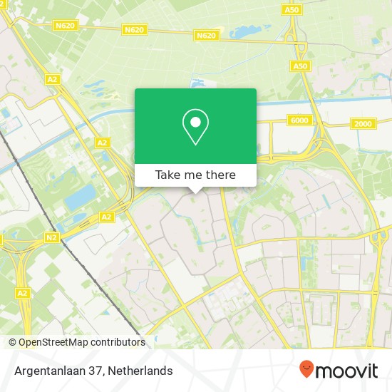 Argentanlaan 37, 5627 EW Eindhoven Karte