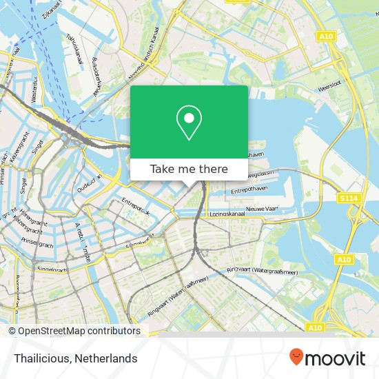 Thailicious, Czaar Peterstraat 105 map