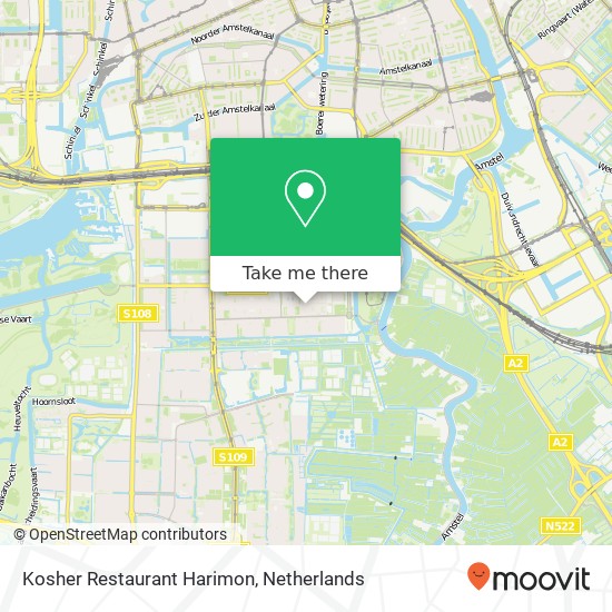 Kosher Restaurant Harimon, Kastelenstraat 65 map
