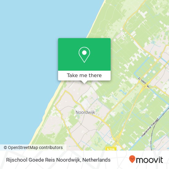 Rijschool Goede Reis Noordwijk, Leendert Hellenberghof 18 map