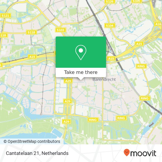 Cantatelaan 21, 2992 GM Barendrecht map
