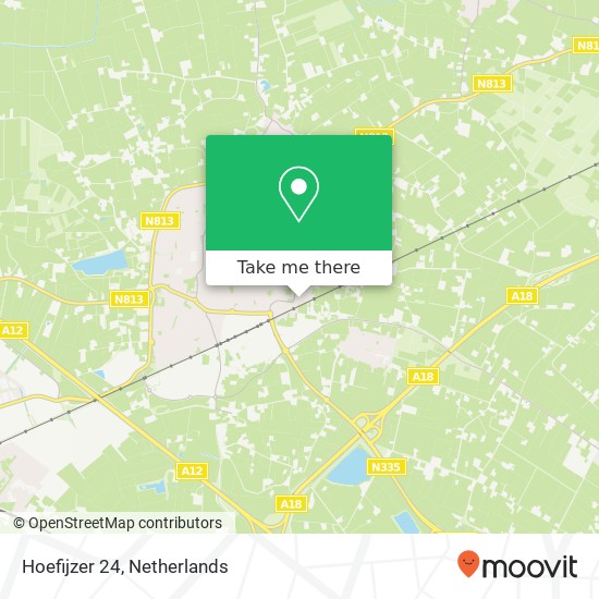 Hoefijzer 24, 6942 LX Didam map