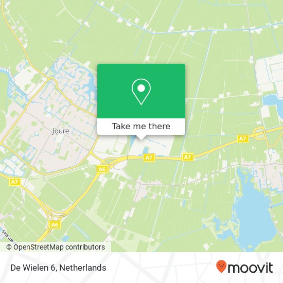 De Wielen 6, 8502 TK Joure map