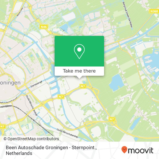 Been Autoschade Groningen - Sternpoint., Wismarweg 34 map