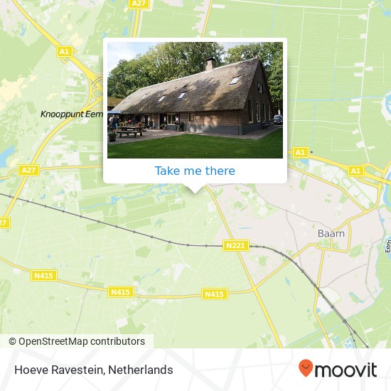 Hoeve Ravestein, Ravensteinselaan map