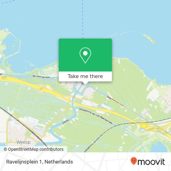 Ravelijnsplein 1, 1398 VB Muiden map