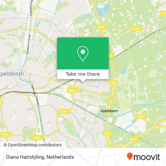 Diana Hairstyling, De Hovenlaan 25 map