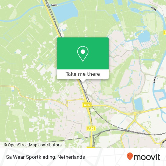 Sa Wear Sportkleding, Tinstraat 13 map