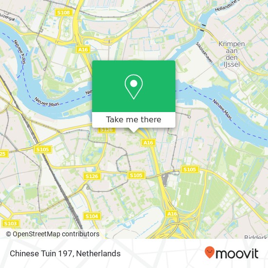 Chinese Tuin 197, 3078 ED Rotterdam Karte