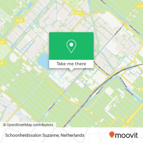 Schoonheidssalon Suzanne, Nienke van Hichtumstraat 77 map