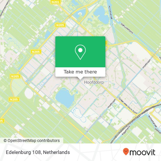 Edelenburg 108, 2135 EH Hoofddorp Karte