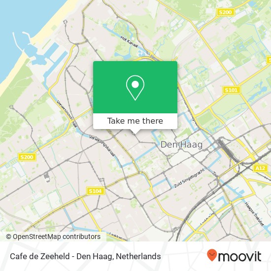 Cafe de Zeeheld - Den Haag, Zoutmanstraat 53C Karte