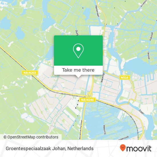 Groentespeciaalzaak Johan, Kerkplein 6 map