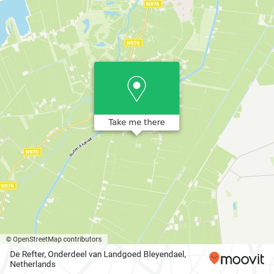 De Refter, Onderdeel van Landgoed Bleyendael map