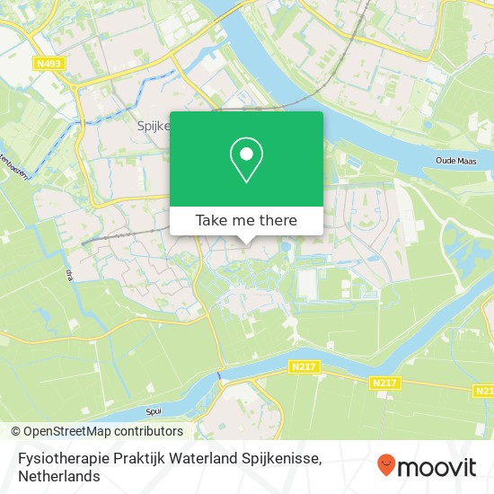 Fysiotherapie Praktijk Waterland Spijkenisse, Vlinderveen 500 map