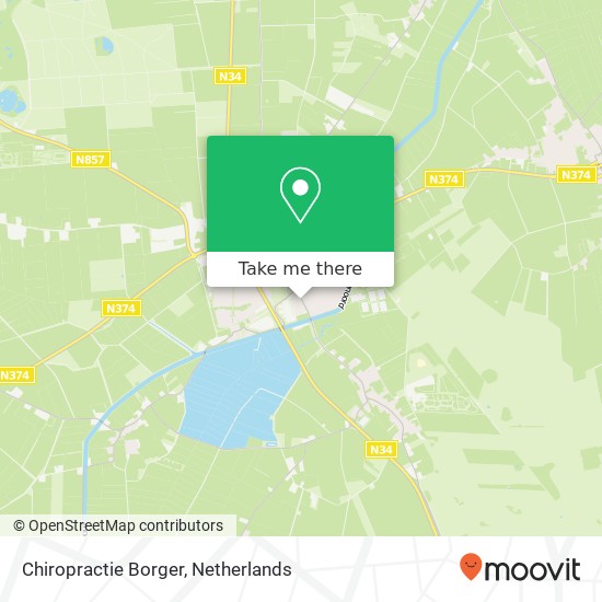 Chiropractie Borger, Eeserstraat 14 map