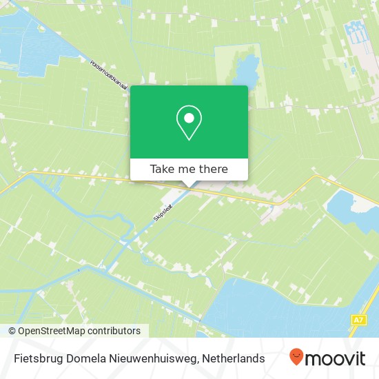 Fietsbrug Domela Nieuwenhuisweg map