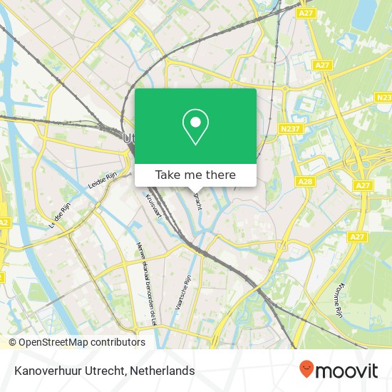 Kanoverhuur Utrecht map