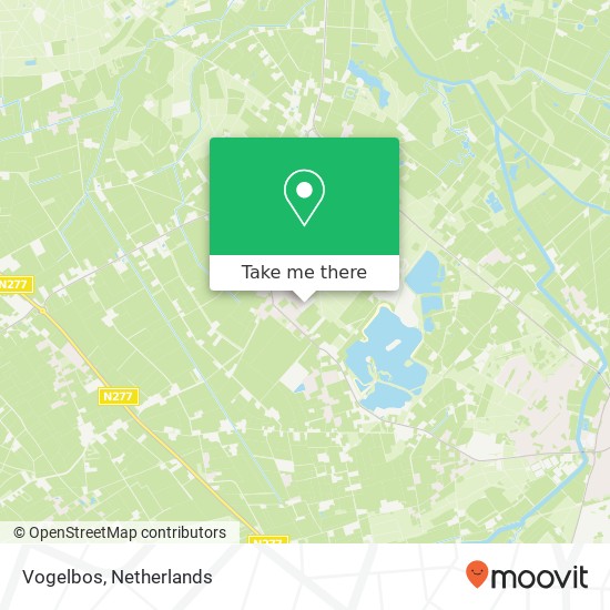 Vogelbos map