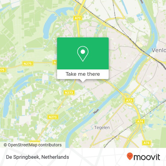 De Springbeek map