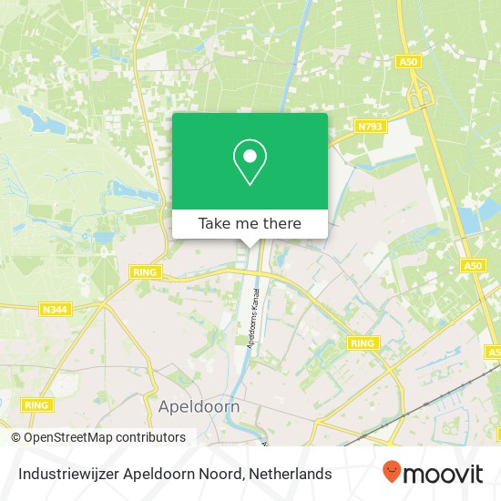 Industriewijzer Apeldoorn Noord Karte