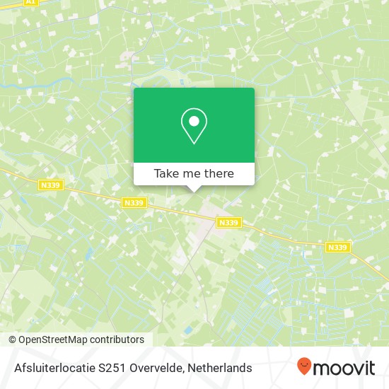 Afsluiterlocatie S251 Overvelde map