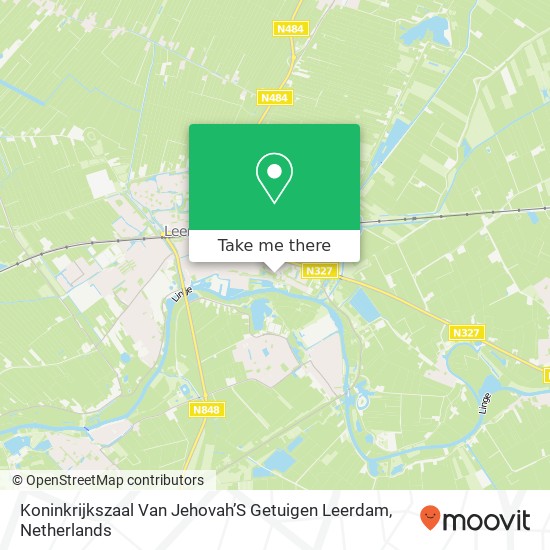 Koninkrijkszaal Van Jehovah’S Getuigen Leerdam map