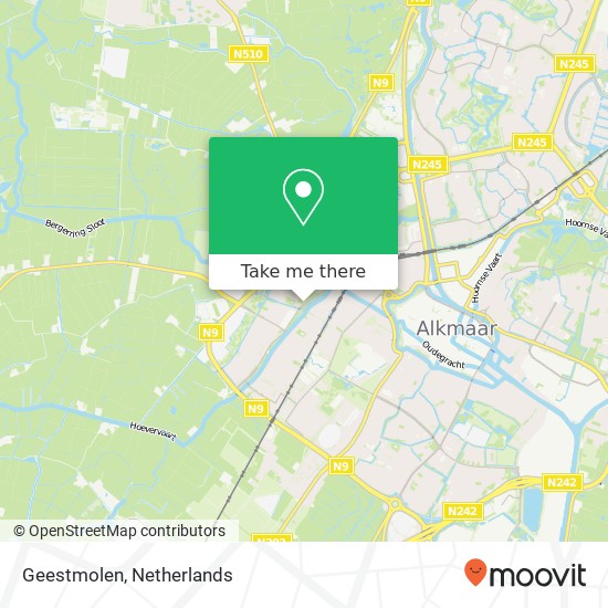 Geestmolen map