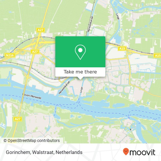 Gorinchem, Walstraat Karte