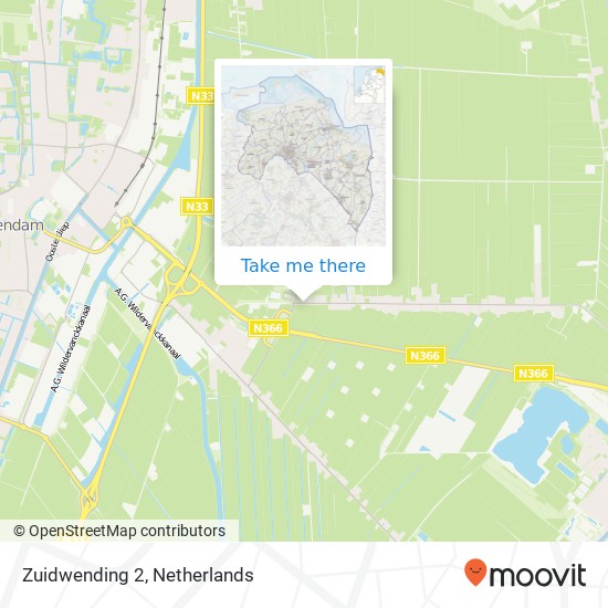 Zuidwending 2 map