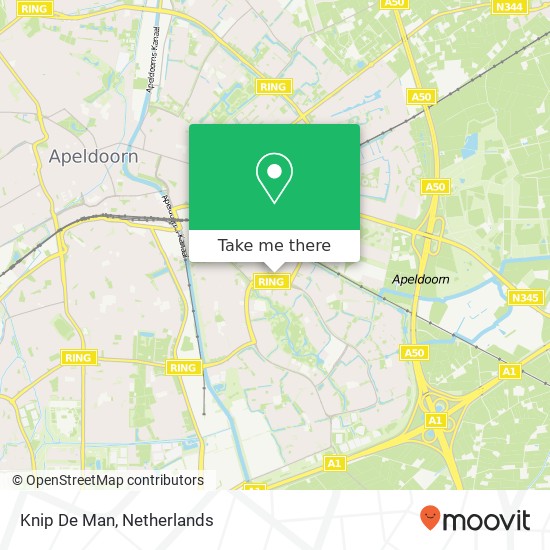 Knip De Man map