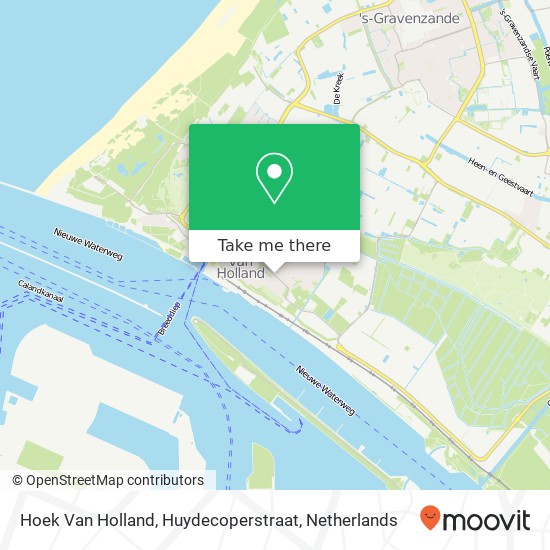 Hoek Van Holland, Huydecoperstraat map