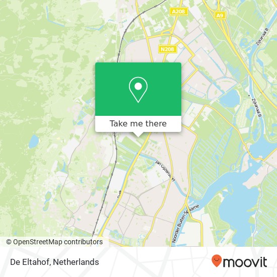 De Eltahof map