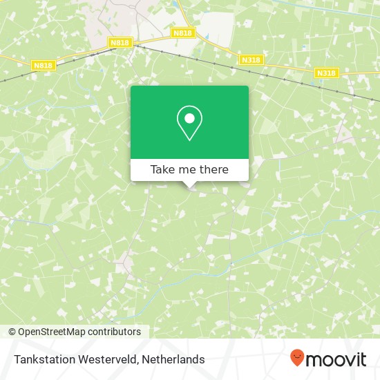 Tankstation Westerveld map