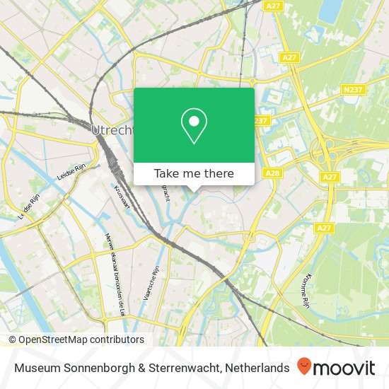 Museum Sonnenborgh & Sterrenwacht map