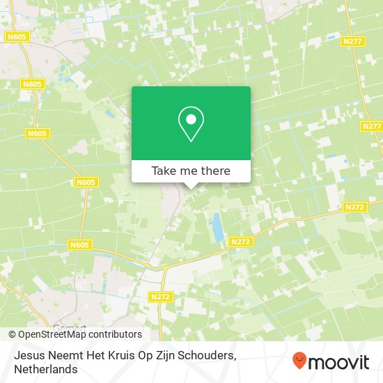 Jesus Neemt Het Kruis Op Zijn Schouders map