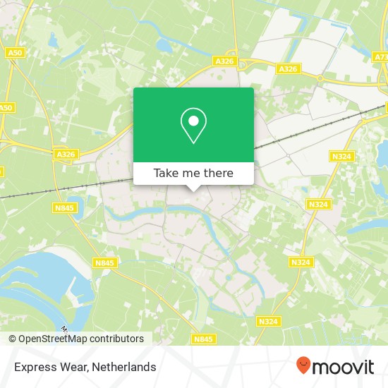 Express Wear map