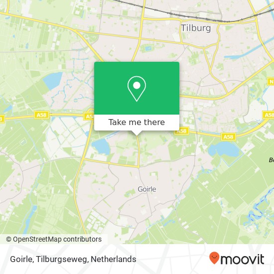 Goirle, Tilburgseweg map