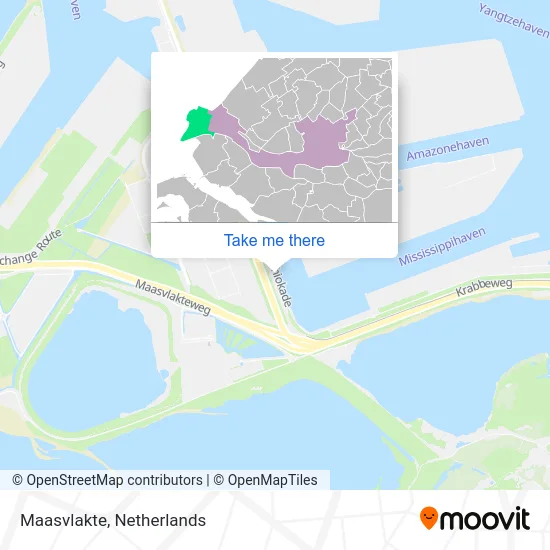 Maasvlakte map