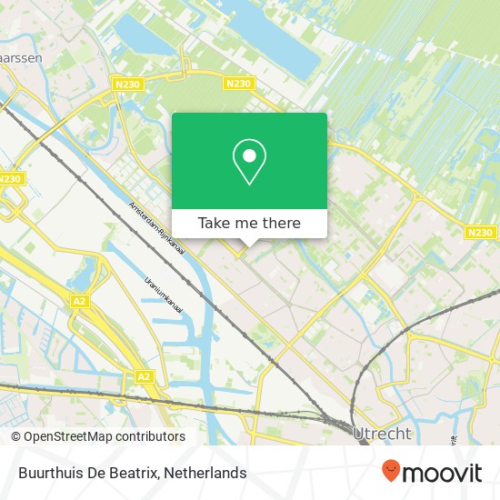 Buurthuis De Beatrix map